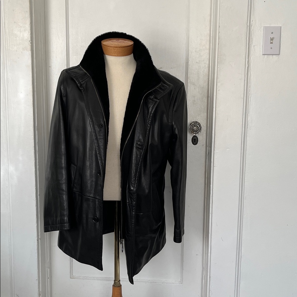 Hugo Boss Black Leather Jacket